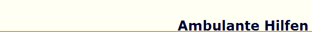 Ambulante Hilfen